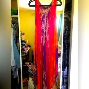 SOL- FREE size (small to XL) beautiful maxi cotton rayon